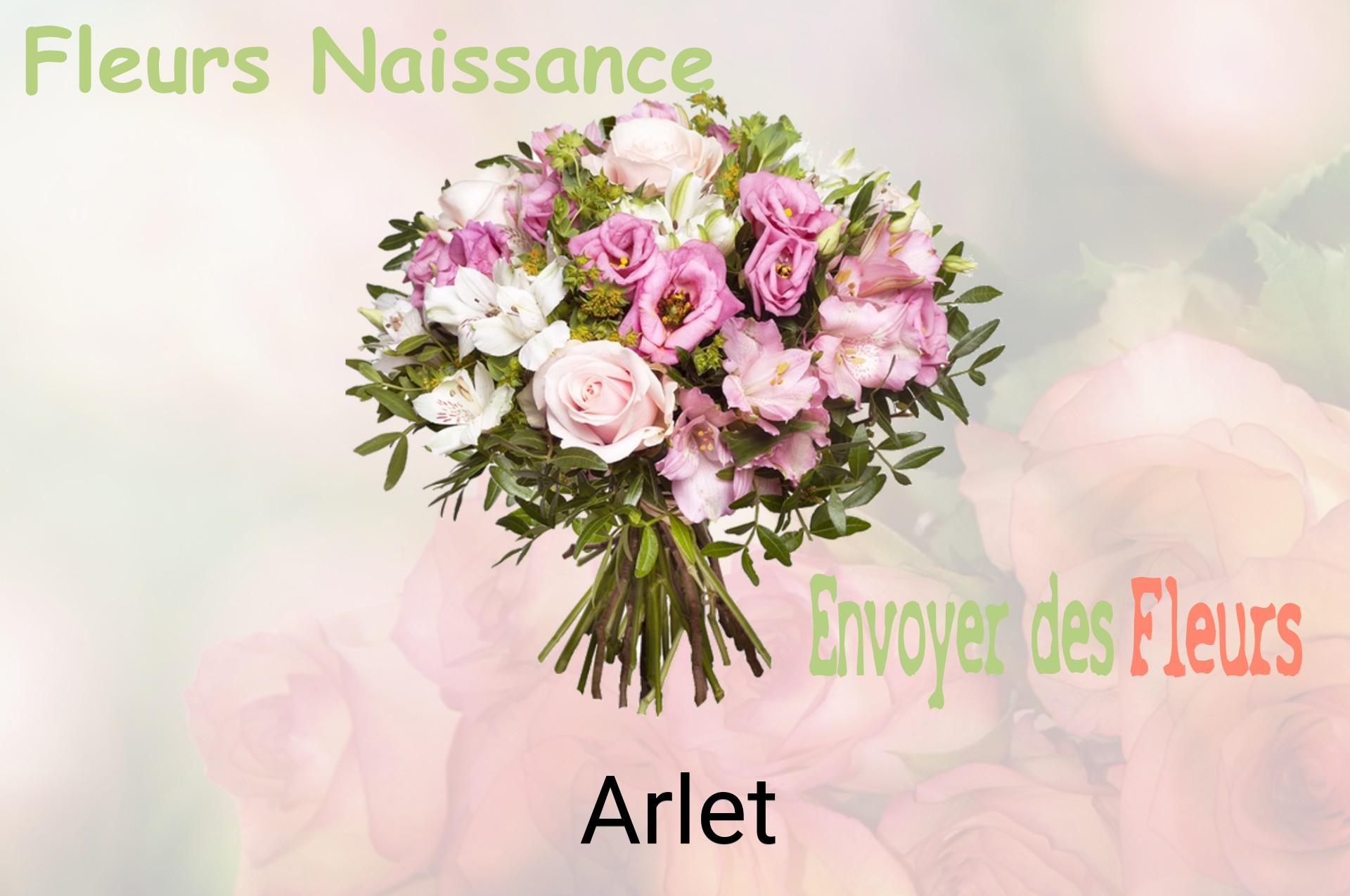 Bouquet de fleurs de naissance livré à Arlet